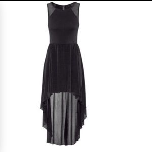 High low black dress