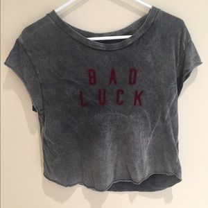 "Bad luck" brandy Melville shirt