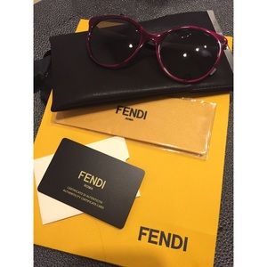 Fendi 54 mm round sunglasses