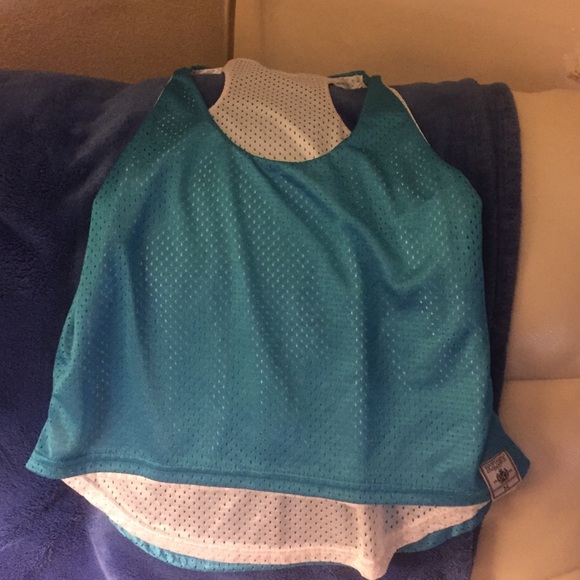Reversible jersey top! Like pink teal white