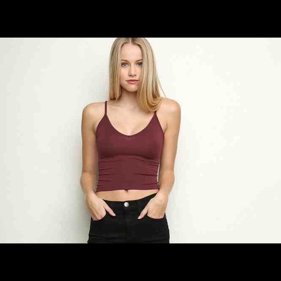 Brandy Melville maroon/burgundy tank