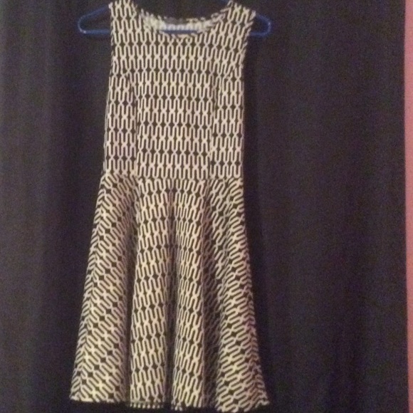 Graphic Patterned Skater Dress