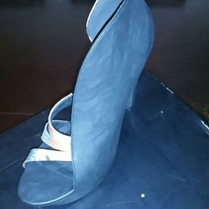 One sided strappy heels