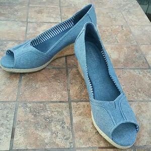 Denim Sonoma Life+Style wedge shoe