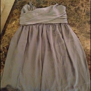 Tevolio gray silk dress16w