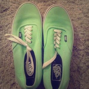 Brand new Bright green vans