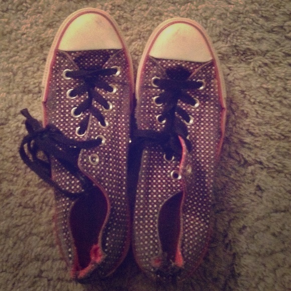 Pink white and black converse - Picture 1 of 1