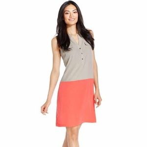 Colorblocked Shirtdress