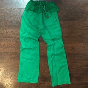 Green Linen Pants!