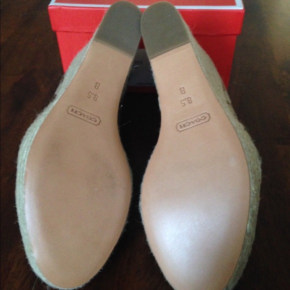 HOT SALE! Coach "Milan" wedges - Picture 3 of 4
