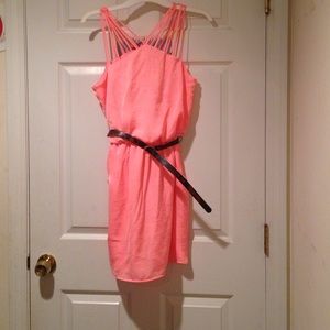 Peachy/pink cocktail dress