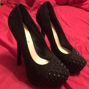 Gently worn black heels