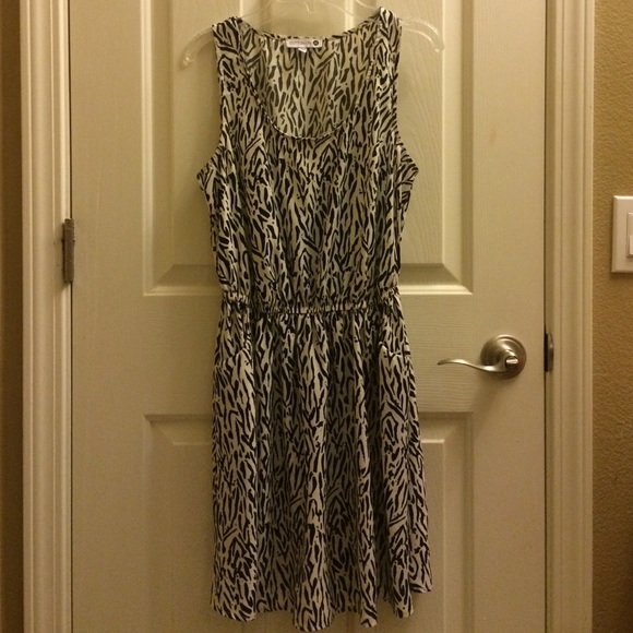 Black and Cream colored dress