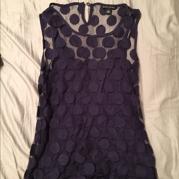 Navy Polka Dot Shirt