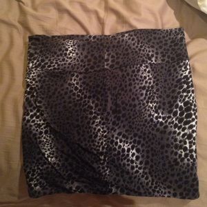 Cheetah print mini skirt