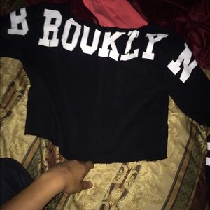 Brooklyn off-the-shoulder hipster sweater!