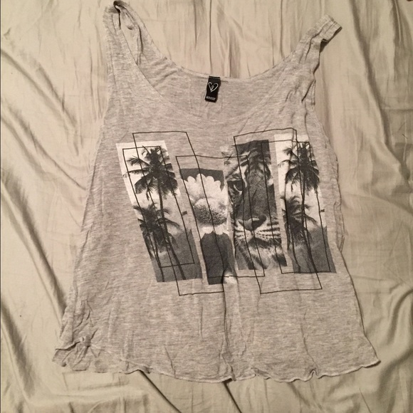 Grey Loose Tank Top