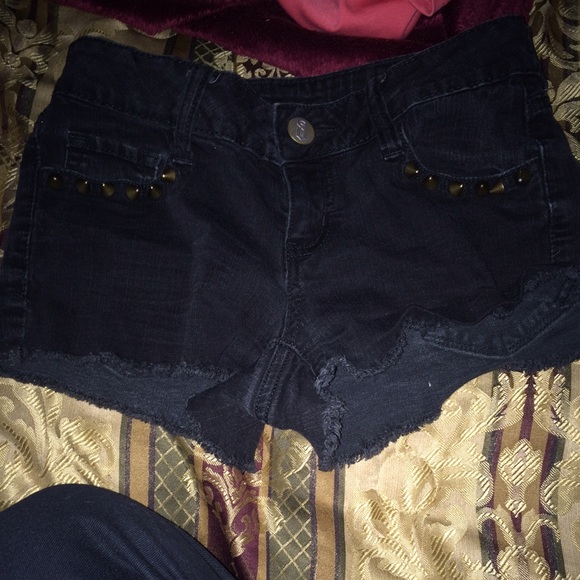 Black shorts with bronze spikes☺️