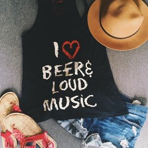Urban Outfitters I ❤️ Beer & Music Tank