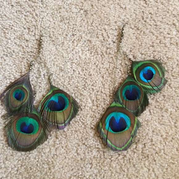 Urban Outfitters Peacock Earrings