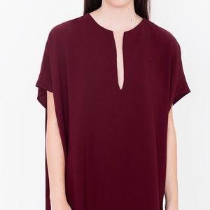 Oversize burgundy dress