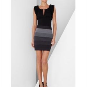 BCBG gray ombré bandage skirt