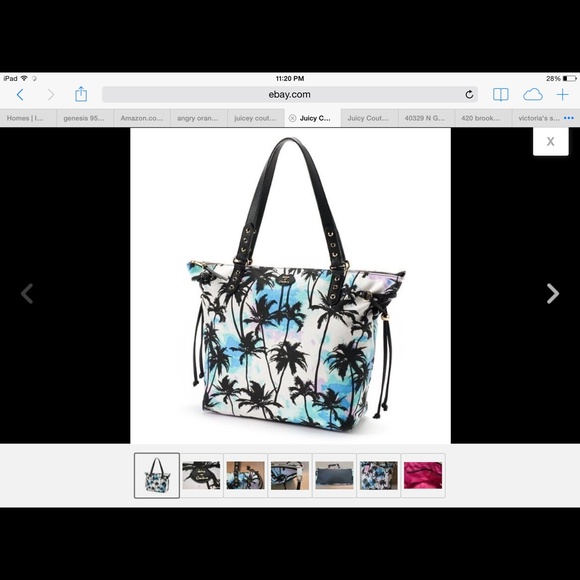 ISO Juicy Couture palm tree tote