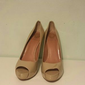 Vince Camuto beige heel pumps