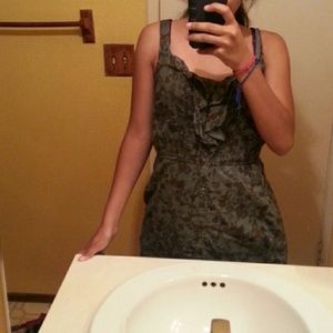 Gray flowered dress
