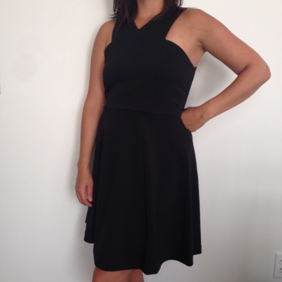 Black crisscross dress