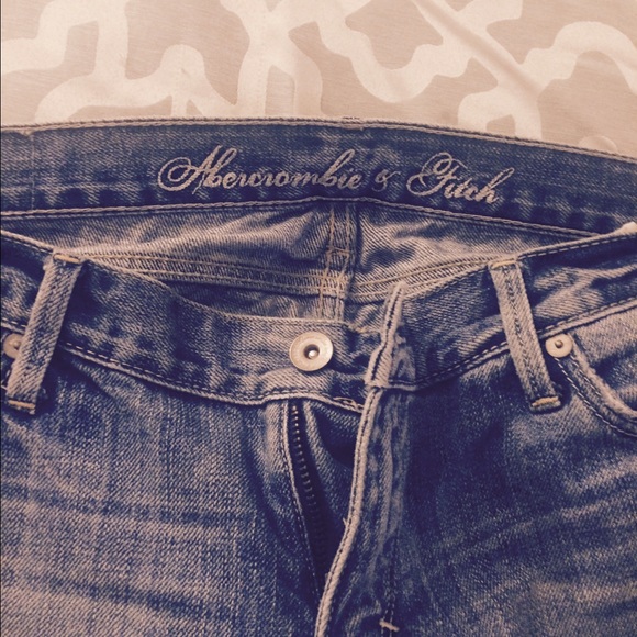 Abercrombie and Fitch destroyed boot cut jeans