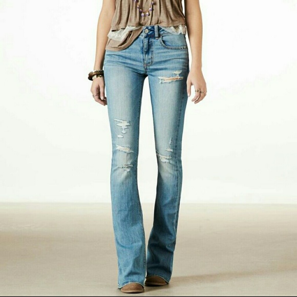 Hi-rise artist medium destroy jeans