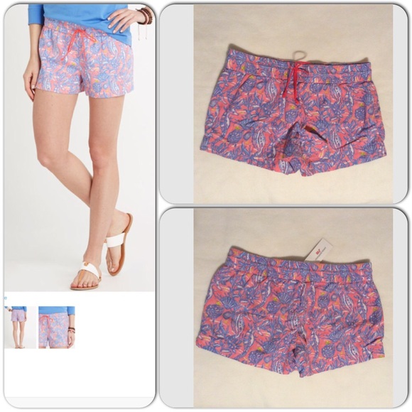 NWT Vineyard Vines Seahorse Print Short-Small