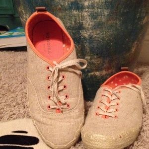Orange and Tan Shoes