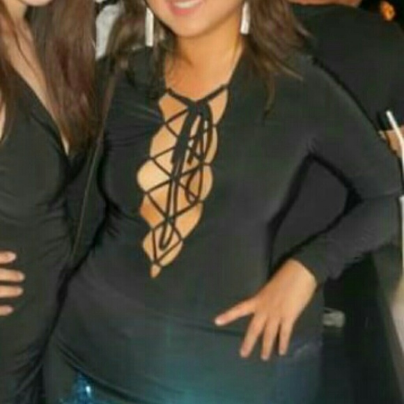 Tops - Black tie top