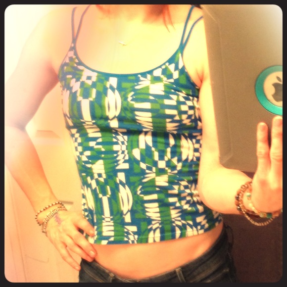 VS PINK Double Spaghetti Strap w/ Built In Bra