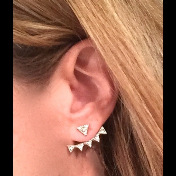 Edgy jacket style earring
