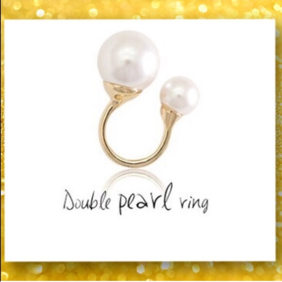 DOUBLE PEARL RING
