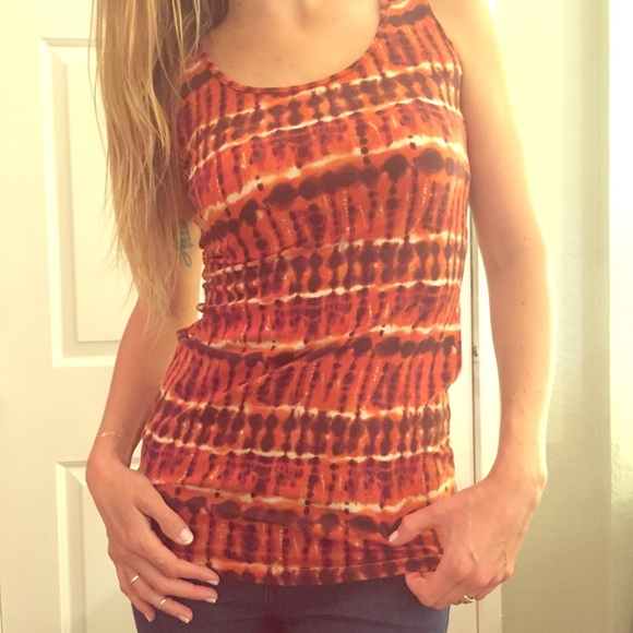 🔸 Boho tie dye like printed tank top / tunic 🔸