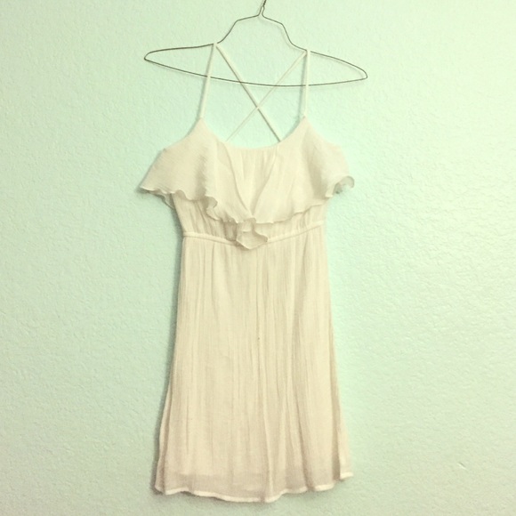 ♦️traded♦️Ruffled White Dress