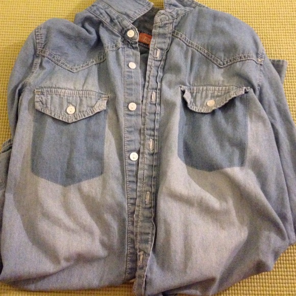 Denim button up