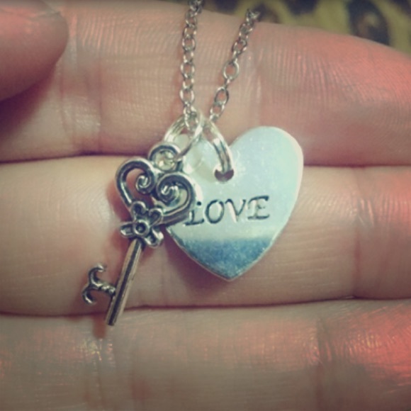 Love heart with key