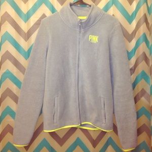 Gray PINK Fleece Jacket