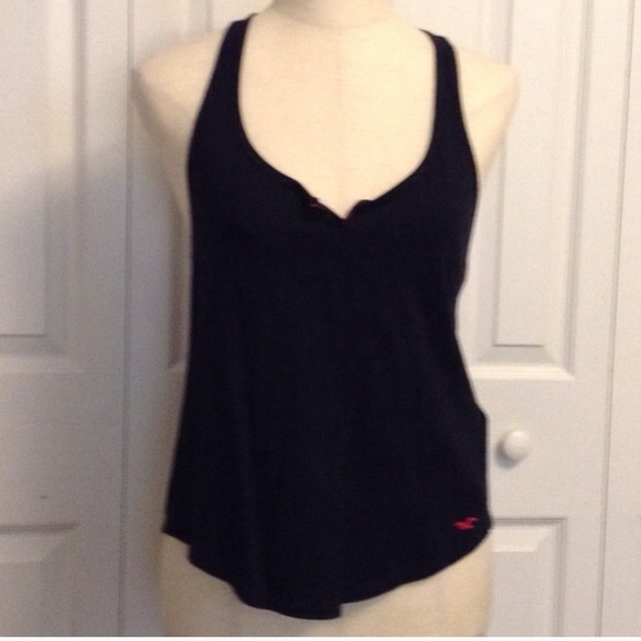 Hollister Navy tank top