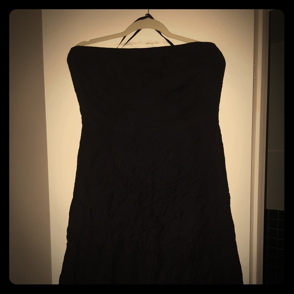 Strapless J.Crew black dress