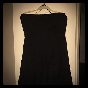 Strapless J.Crew black dress