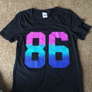 🎀VS Pink Bling янιиєѕтσиє T-Shirt нαя∂ тσ fιи∂