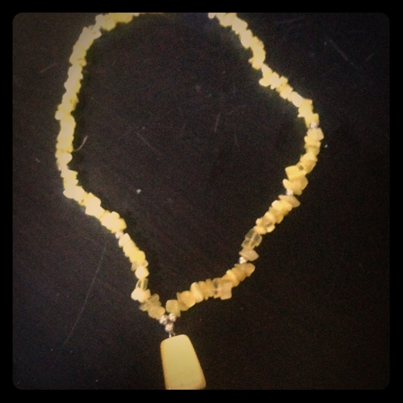 Yellow Stone Necklace