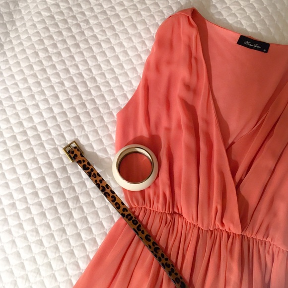 Wide Leg Peach Jumpsuit - Picture 2 of 4