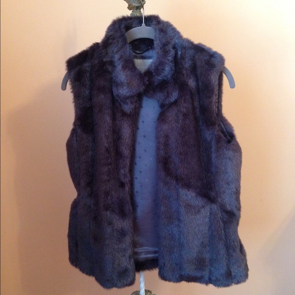 Banana Republic Faux Fur Vest